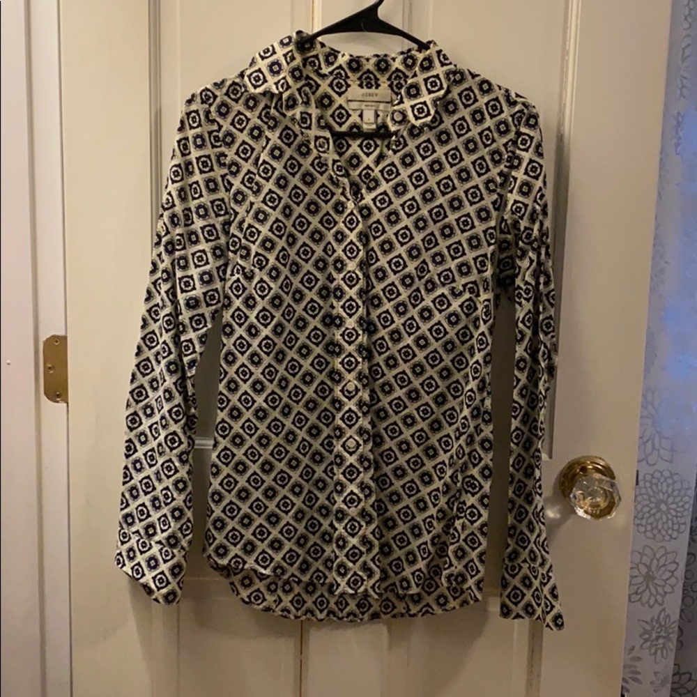 Patterned oxford shirt